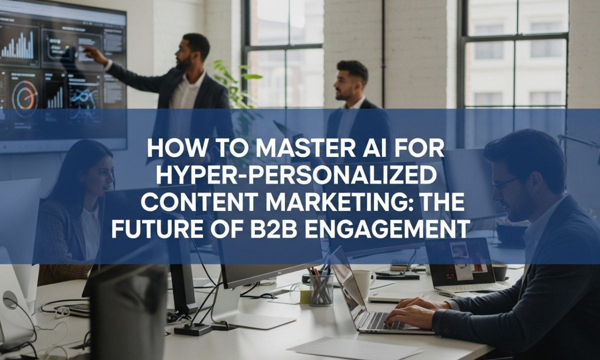 How to Master AI for Hyper-Personalized Content Marketing: The Future of B2B Engagement