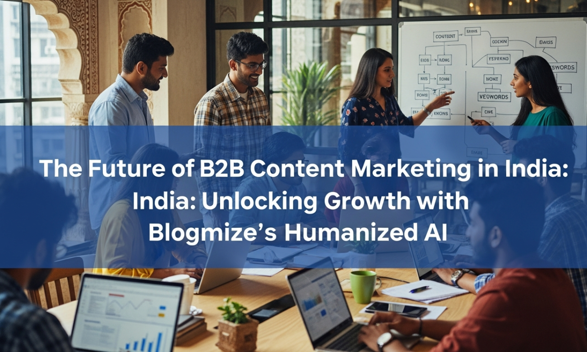 The Future of B2B Content Marketing in India: Unlocking Growth with Blogmize's Humanized AI