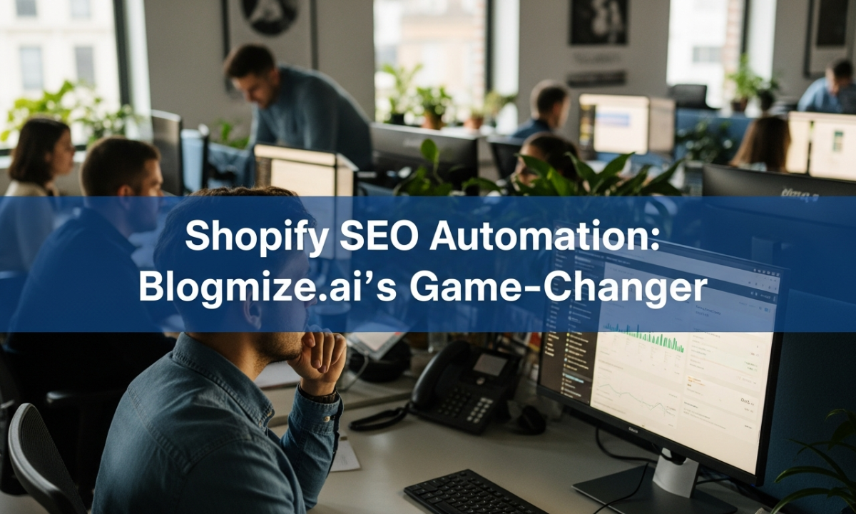 Shopify SEO Automation: Blogmize.ai's Game-Changer