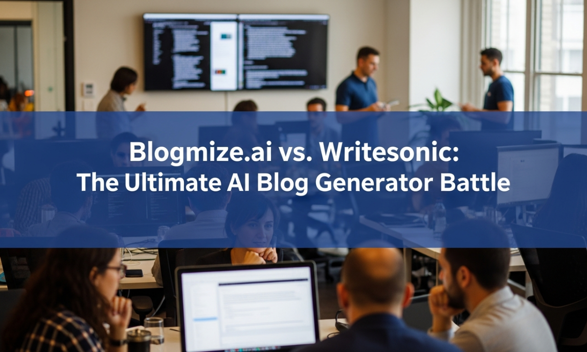 Blogmize.ai vs. Writesonic: The Ultimate AI Blog Generator Battle