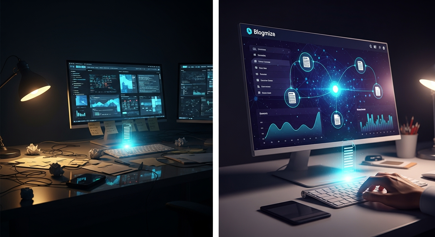 From Content Chaos to Automated Command: The Blogmize Solution for Digital Dominance